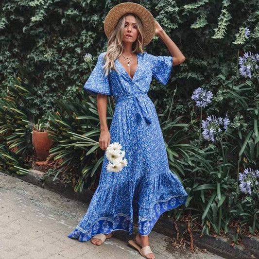 Bloemenjurk in hippie chic  Aerinne