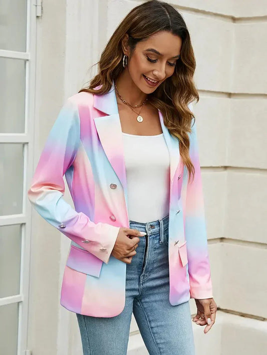 Kleurrijke - eenhoorn blazer voor de zomer - Tyla