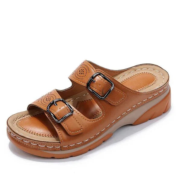 Orthopedische leren sandalen - Glayza