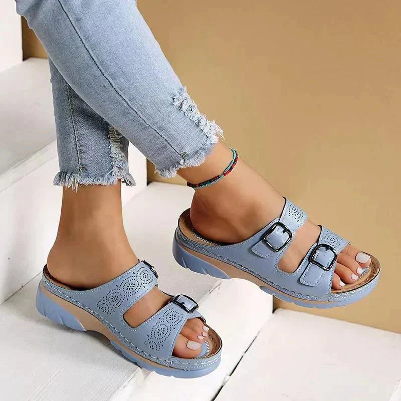 Orthopedische leren sandalen - Glayza