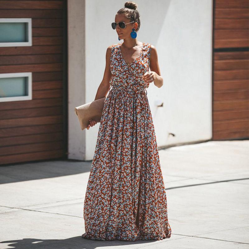 Chique zomer maxi-jurk Selerine