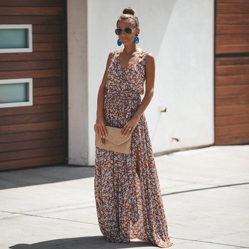 Chique zomer maxi-jurk Selerine