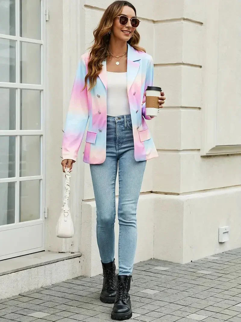 Kleurrijke - eenhoorn blazer voor de zomer - Tyla